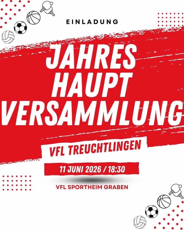 Einladung zur Jahreshauptversammlung ❤️🤍